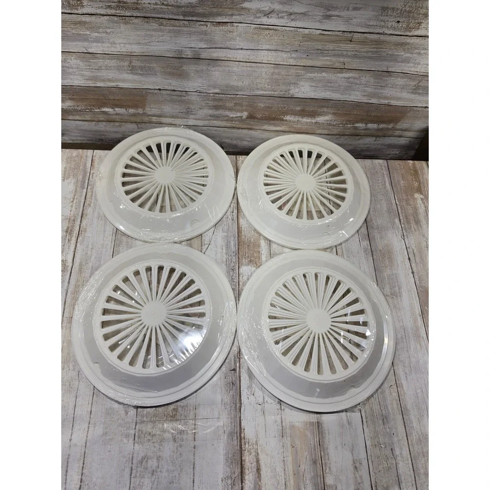 Set of 16 White Plastic Paper Plate Holders 9 Inch Reusable BBQ‎ Picnic USA Made